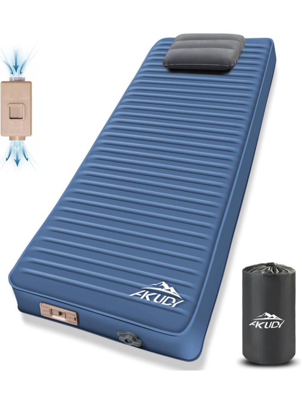 Self Inflating Sleeping Pad with Electric Pump